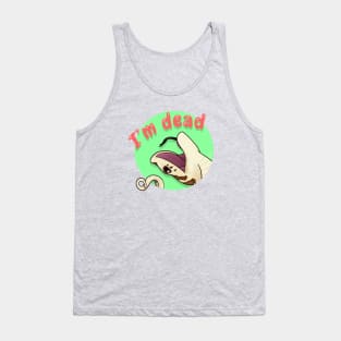 Cute Normal Western Hognose Snake playing dead Tank Top